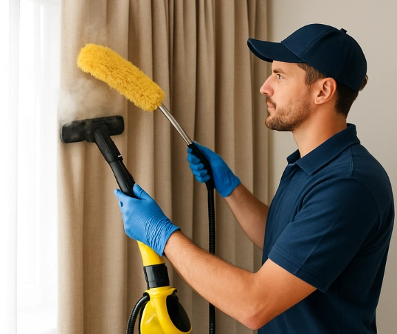 Trusted drapes cleaning technician Matty Curtain Cleaning lovely-banks-vic QLD