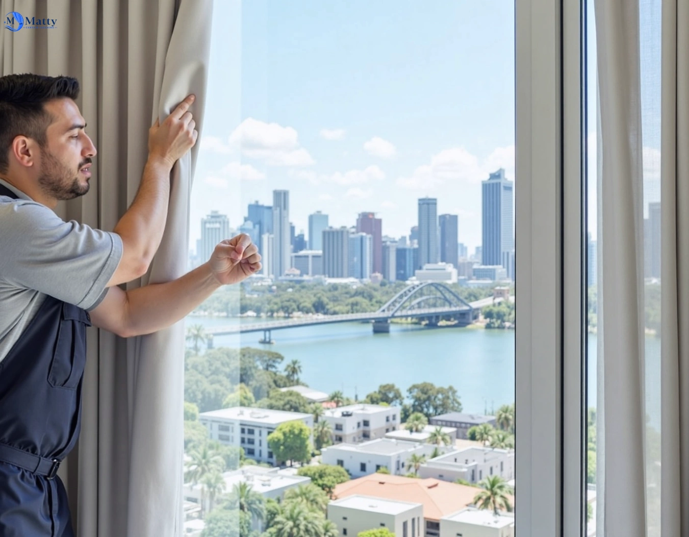 Professional curtain steam cleaning service lovely-banks-vic QLD by Matty Curtain Cleaning